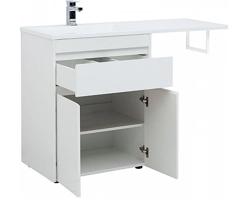 Заказать Тумба под раковину Aquanet Токио 130 237746 Белая в магазине сантехники Santeh-Crystal.ru