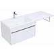 Купить Тумба под раковину Aquanet Токио 130 236917 подвесная Белая в магазине сантехники Santeh-Crystal.ru