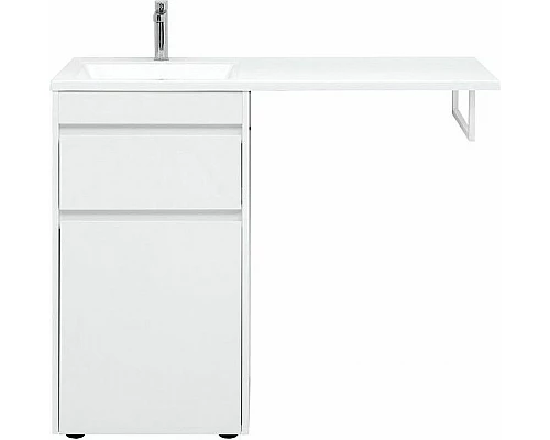 Купить Тумба с раковиной Aquanet Токио 110 L 239298 Белая в магазине сантехники Santeh-Crystal.ru