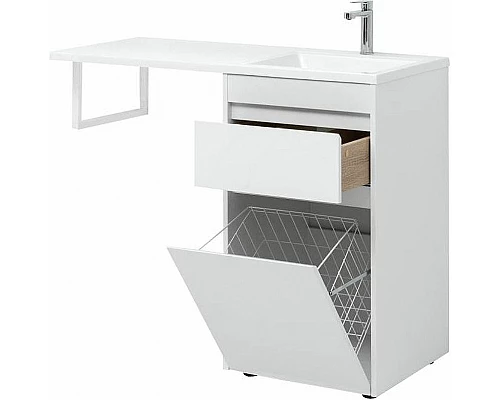 Купить Тумба с раковиной Aquanet Токио 110 R 239299 Белая в магазине сантехники Santeh-Crystal.ru