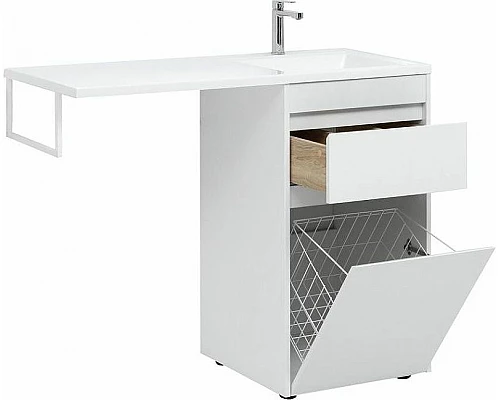 Купить Тумба с раковиной Aquanet Токио 110 R 239299 Белая в магазине сантехники Santeh-Crystal.ru