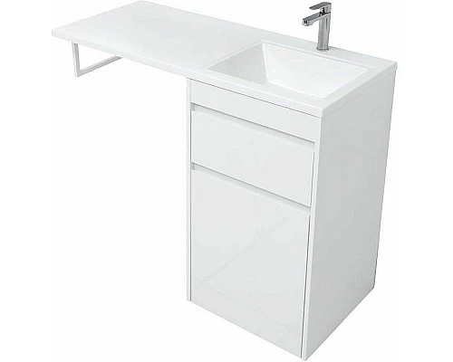 Купить Тумба с раковиной Aquanet Токио 110 R 239299 Белая в магазине сантехники Santeh-Crystal.ru