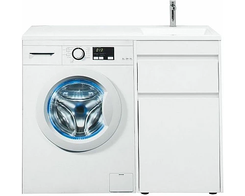 Купить Тумба с раковиной Aquanet Токио 110 R 239299 Белая в магазине сантехники Santeh-Crystal.ru