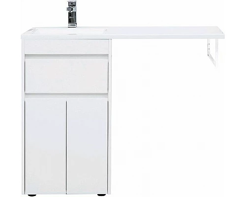 Заказать Тумба с раковиной Aquanet Токио 110 L 239204 Белая в магазине сантехники Santeh-Crystal.ru