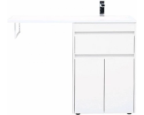 Купить Тумба с раковиной Aquanet Токио 120 R 239210 Белая в магазине сантехники Santeh-Crystal.ru