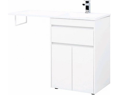 Купить Тумба с раковиной Aquanet Токио 120 R 239210 Белая в магазине сантехники Santeh-Crystal.ru