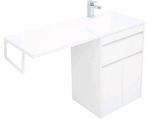 Купить Тумба с раковиной Aquanet Токио 120 R 239210 Белая в магазине сантехники Santeh-Crystal.ru