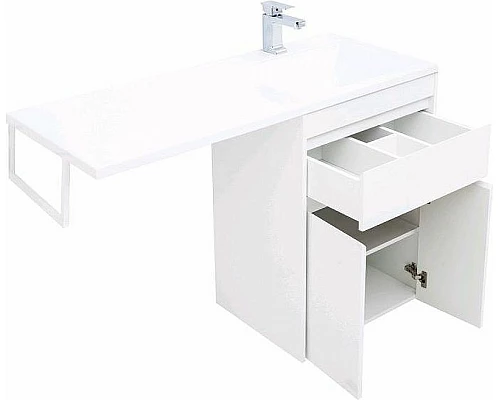 Купить Тумба с раковиной Aquanet Токио 120 R 239210 Белая в магазине сантехники Santeh-Crystal.ru