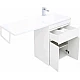 Купить Тумба с раковиной Aquanet Токио 120 R 239210 Белая в магазине сантехники Santeh-Crystal.ru