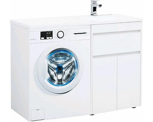 Купить Тумба с раковиной Aquanet Токио 120 R 239210 Белая в магазине сантехники Santeh-Crystal.ru