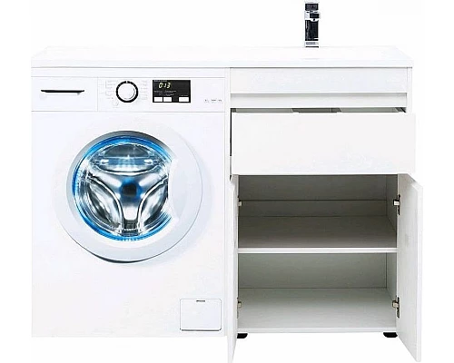 Купить Тумба с раковиной Aquanet Токио 120 R 239210 Белая в магазине сантехники Santeh-Crystal.ru