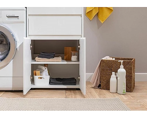 Купить Тумба с раковиной Aquanet Токио 120 R 239210 Белая в магазине сантехники Santeh-Crystal.ru