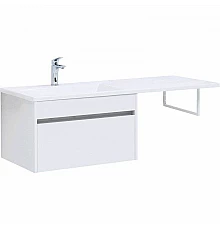 Тумба с раковиной Aquanet Токио 130 L 239217 подвесная Белая