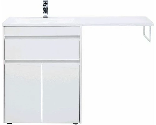 Приобрести Тумба с раковиной Aquanet Токио 130 L 239215 Белая в магазине сантехники Santeh-Crystal.ru