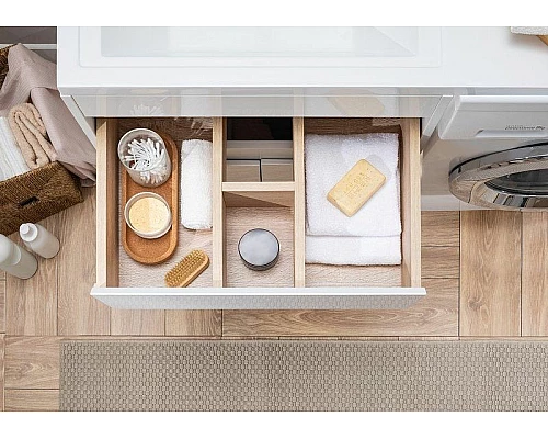 Приобрести Тумба с раковиной Aquanet Токио 130 L 239215 Белая в магазине сантехники Santeh-Crystal.ru