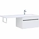 Купить Тумба с раковиной Aquanet Токио 130 R 239218 подвесная Белая в магазине сантехники Santeh-Crystal.ru