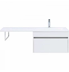 Тумба с раковиной Aquanet Токио 130 R 239218 подвесная Белая