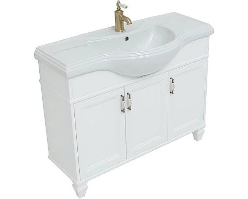 Купить Тумба под раковину Aquanet Валенса 120 252284 Белая матовая в магазине сантехники Santeh-Crystal.ru