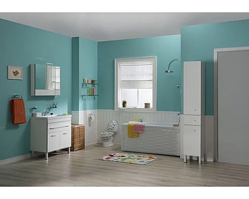 Заказать Шкаф пенал Aquanet Верона 35 L 187316 с корзиной для белья Белый в магазине сантехники Santeh-Crystal.ru