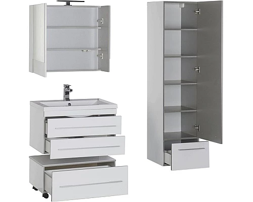 Заказать Комплект мебели для ванной Aquanet Верона 75 231017 Белый в магазине сантехники Santeh-Crystal.ru