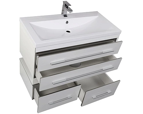 Заказать Комплект мебели для ванной Aquanet Верона 100 230318 Белый в магазине сантехники Santeh-Crystal.ru