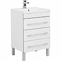 Тумба с раковиной Aquanet Верона 58 212876 Белая Тумба с раковиной Aquanet Верона 58 212876 Белая