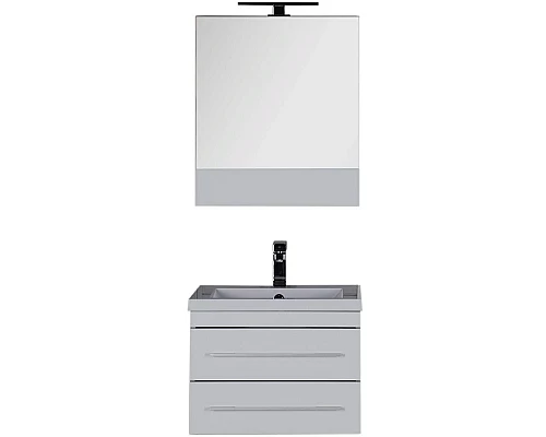 Заказать Тумба с раковиной Aquanet Верона 58 212878 подвесная Белая в магазине сантехники Santeh-Crystal.ru