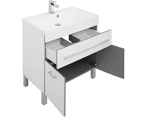 Приобрести Тумба с раковиной Aquanet Верона 75 213031 Белая в магазине сантехники Santeh-Crystal.ru