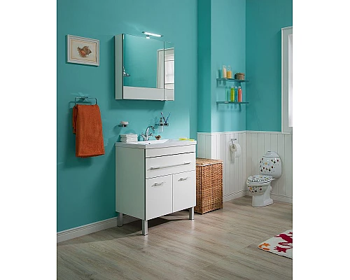 Приобрести Тумба с раковиной Aquanet Верона 75 213031 Белая в магазине сантехники Santeh-Crystal.ru