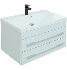 Тумба с раковиной Aquanet Верона 75 287645 подвесная Белая матовая