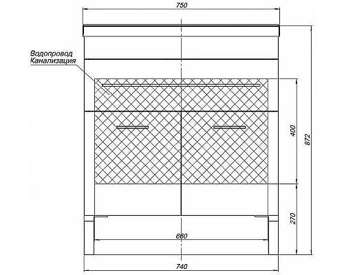Заказать Комплект мебели для ванной Aquanet Верона 75 287659 Белый в магазине сантехники Santeh-Crystal.ru