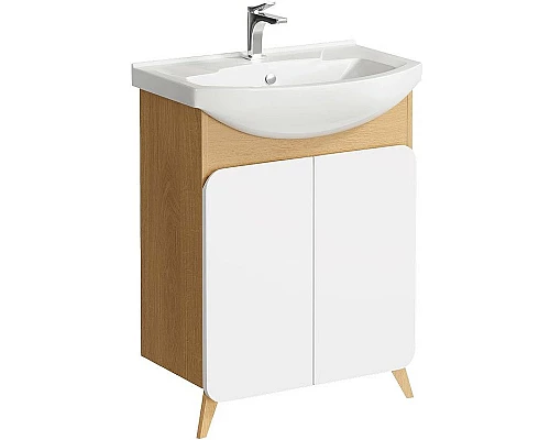 Заказать Тумба под раковину Aqwella Basic 65 BAS0106DZ Дуб золотой в магазине сантехники Santeh-Crystal.ru