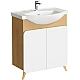 Заказать Тумба под раковину Aqwella Basic 75 BAS0107DZ Дуб золотой в магазине сантехники Santeh-Crystal.ru