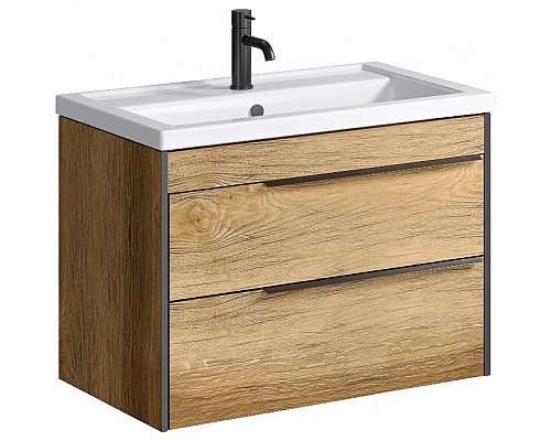 Купить Тумба под раковину Aqwella Fargo 80 FRG0108DB Дуб балтийский в магазине сантехники Santeh-Crystal.ru