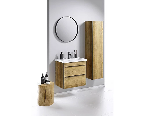 Приобрести Шкаф пенал Aqwella Fargo 35 FRG0535DB Дуб балтийский в магазине сантехники Santeh-Crystal.ru