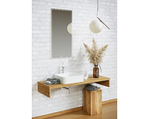 Купить Зеркало Aqwella UM 50 UM0205 с подсветкой с сенсорным выключателем в магазине сантехники Santeh-Crystal.ru