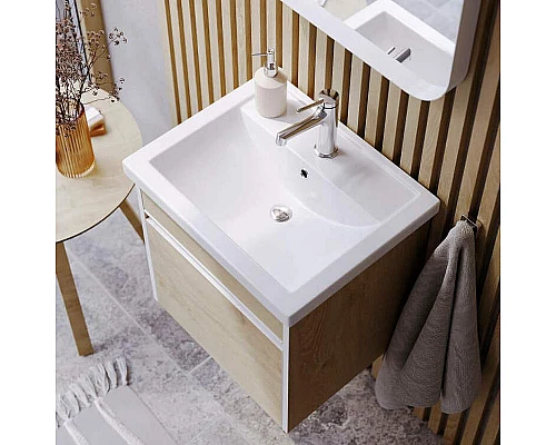Купить Тумба под раковину Aqwella Urban 60 URB0106DD подвесная Дуб Давос в магазине сантехники Santeh-Crystal.ru