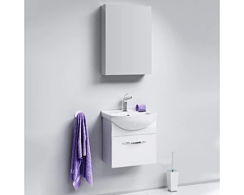 Купить Тумба под раковину Aqwella Аллегро 50 Agr.01.05/1 подвесная Белая в магазине сантехники Santeh-Crystal.ru