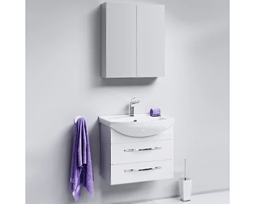 Купить Тумба под раковину Aqwella Аллегро 65 Agr.01.06/2 подвесная Белая в магазине сантехники Santeh-Crystal.ru