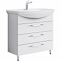 Тумба под раковину Aqwella Аллегро 85 Agr.01.08/3 Белая