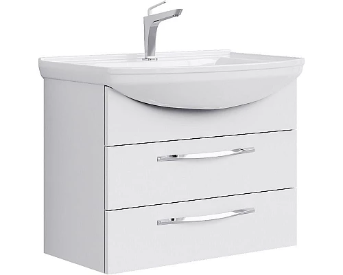 Заказать Тумба под раковину Aqwella Аллегро 75 Agr.01.07/2 подвесная Белая в магазине сантехники Santeh-Crystal.ru