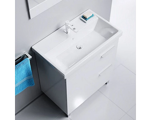 Приобрести Тумба под раковину Aqwella Бриг 75 Br.01.07/2/W Белый в магазине сантехники Santeh-Crystal.ru
