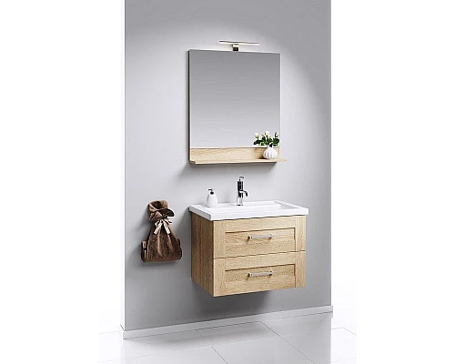 Заказать Зеркало Aqwella Фостер 80 FOS0208DS Дуб сонома в магазине сантехники Santeh-Crystal.ru