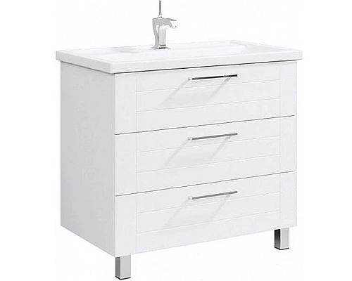 Приобрести Тумба под раковину Aqwella Манчестер 80 MAN01083 Белый глянец в магазине сантехники Santeh-Crystal.ru