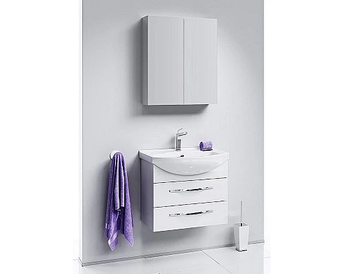 Купить Зеркальный шкаф Aqwella МС 60 МС.04.06 Белый в магазине сантехники Santeh-Crystal.ru