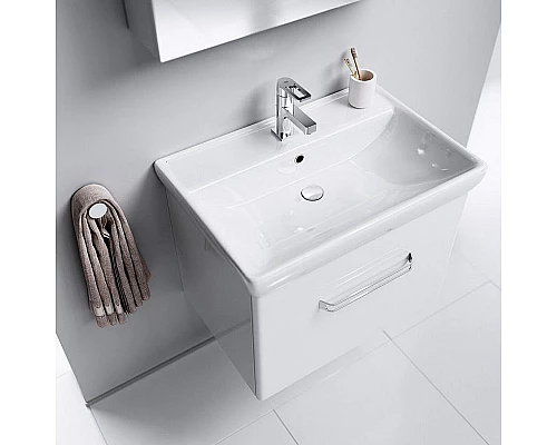 Заказать Тумба под раковину Aqwella Нео 80 NEO01081 подвесная Белая в магазине сантехники Santeh-Crystal.ru