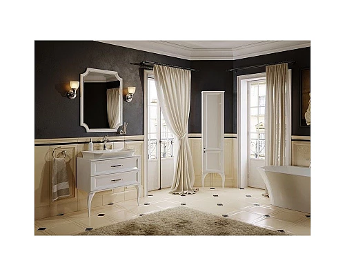 Купить Тумба под раковину Aqwella 5 Stars La Donna 85 LAD0108W Белая в магазине сантехники Santeh-Crystal.ru