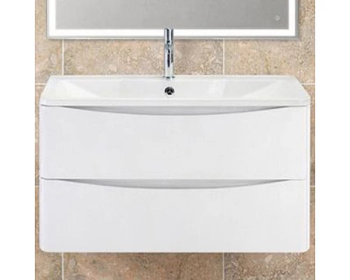 Заказать Тумба под раковину BelBagno ACQUA-900-2C-SO-BL подвесная Bianco Lucido в магазине сантехники Santeh-Crystal.ru