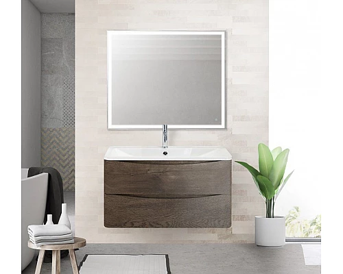 Приобрести Тумба под раковину BelBagno ACQUA-1000-2C-SO-RNG подвесная Robere Nature Grigio в магазине сантехники Santeh-Crystal.ru