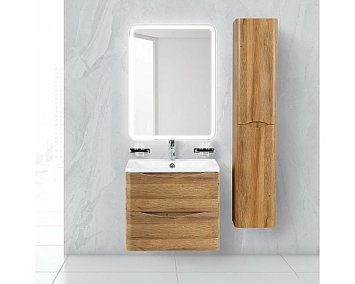 Купить Тумба под раковину BelBagno ACQUA-600-2C-SO-RR подвесная Rovere Rustico в магазине сантехники Santeh-Crystal.ru